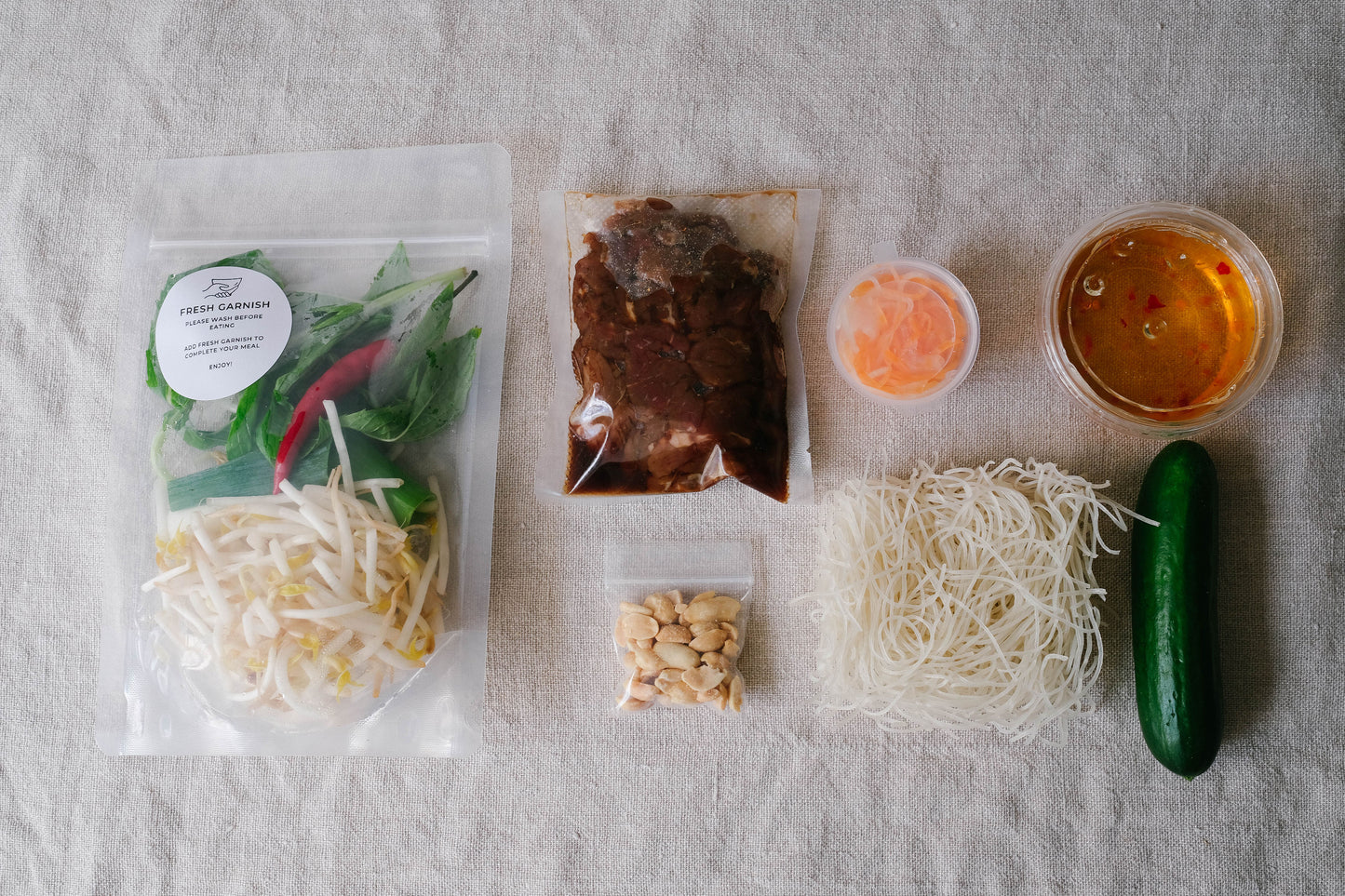 Vietnamese Noodle Salad (Bun Xao) Kit (2 serves)